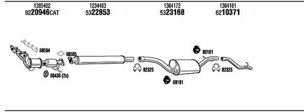 WALKER FOK18515A Система випуску ОГ