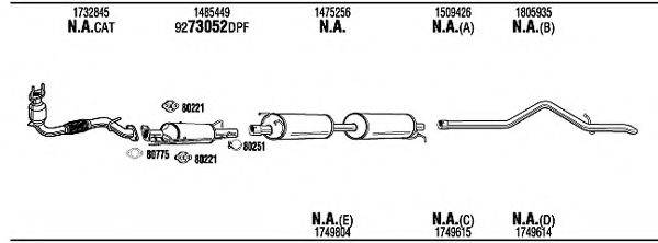 WALKER FOK23231DD Система випуску ОГ