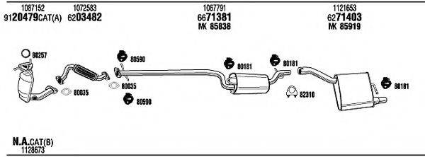 WALKER FOT09899A Система випуску ОГ