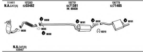 WALKER FOT10040B Система випуску ОГ