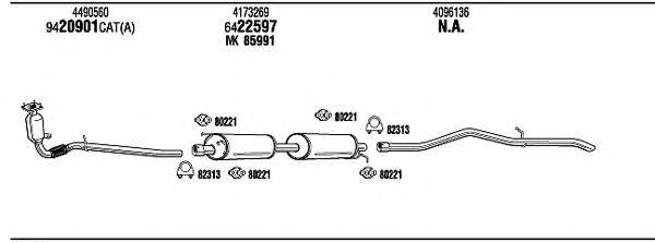 WALKER FOT16877 Система випуску ОГ