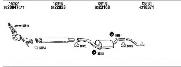 WALKER FOT19265 Система випуску ОГ