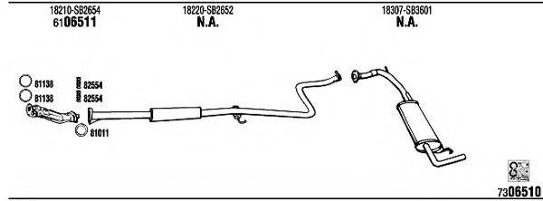 WALKER HO60043 Система випуску ОГ