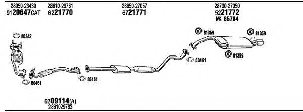 WALKER HYH11139B Система випуску ОГ