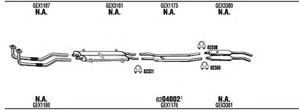 WALKER JA10301A Система випуску ОГ