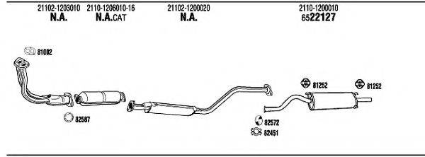 WALKER LD11001 Система випуску ОГ