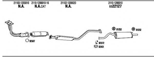 WALKER LD11101 Система випуску ОГ