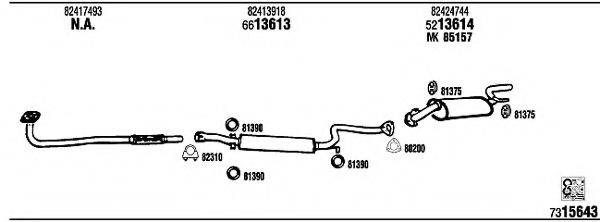 WALKER LN20127 Система випуску ОГ