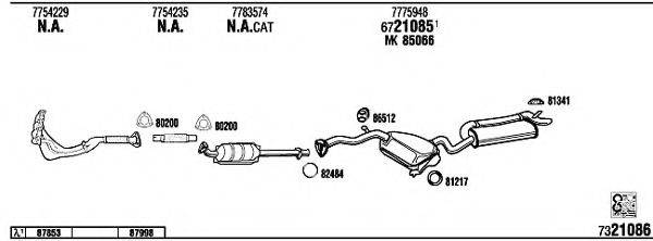 WALKER LN40031 Система випуску ОГ