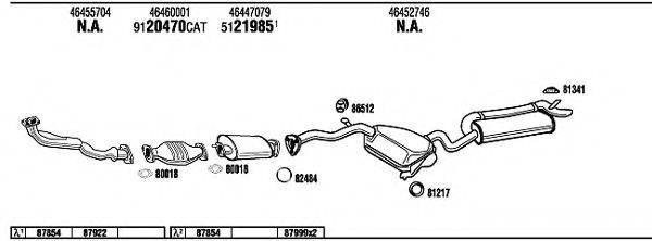 WALKER LN40035 Система випуску ОГ