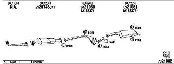 WALKER LN55001 Система випуску ОГ