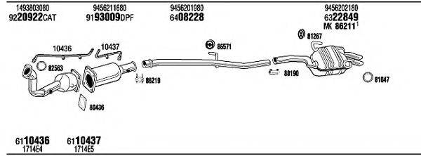 WALKER LNH17797AA Система випуску ОГ