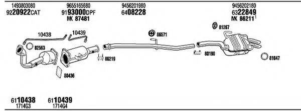 WALKER LNH17797BA Система випуску ОГ