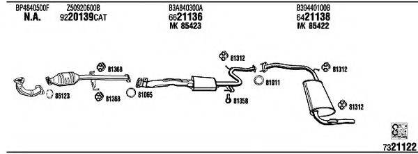 WALKER MA41204 Система випуску ОГ