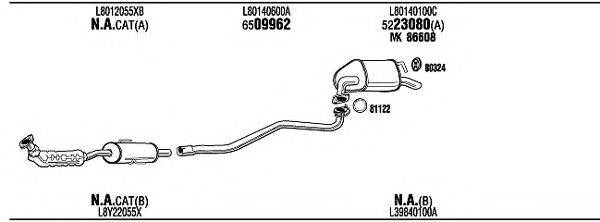 WALKER MAT16688 Система випуску ОГ