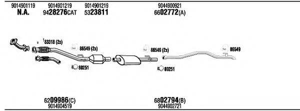 WALKER MB21013 Система випуску ОГ