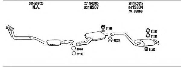 WALKER MB30044B Система випуску ОГ