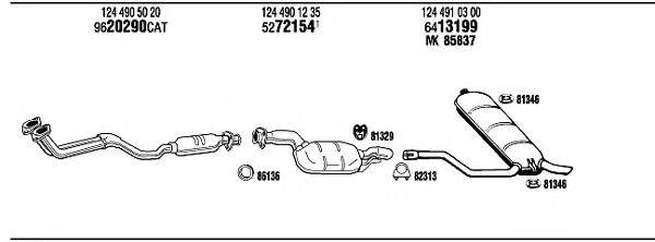 WALKER MB30305 Система випуску ОГ