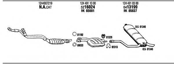 WALKER MB30306 Система випуску ОГ