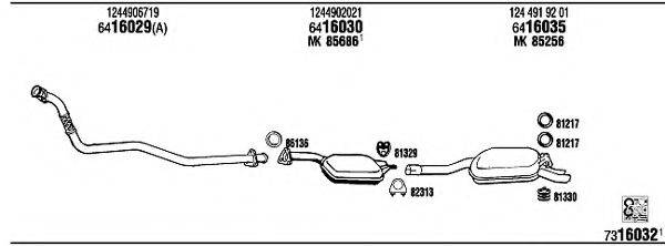 WALKER MB30320 Система випуску ОГ