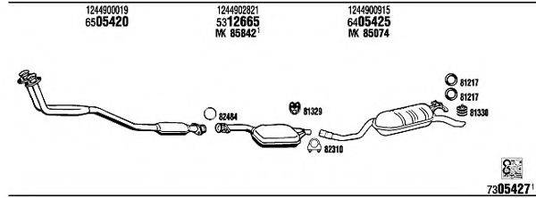 WALKER MB33709 Система випуску ОГ