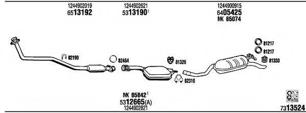 WALKER MB43307A Система випуску ОГ