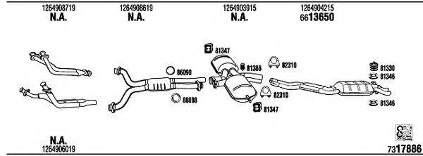 WALKER MB56005A Система випуску ОГ