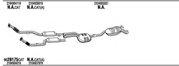 WALKER MBH07832 Система випуску ОГ