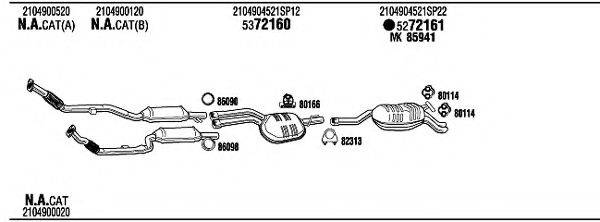 WALKER MBH08689A Система випуску ОГ