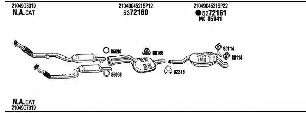 WALKER MBH08689D Система випуску ОГ