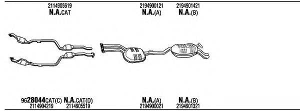 WALKER MBH17966 Система випуску ОГ