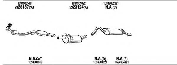 WALKER MBH18511 Система випуску ОГ