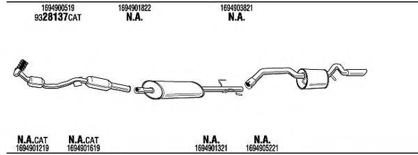 WALKER MBH31060 Система випуску ОГ