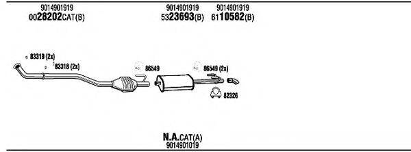 WALKER MBK08748BB Система випуску ОГ