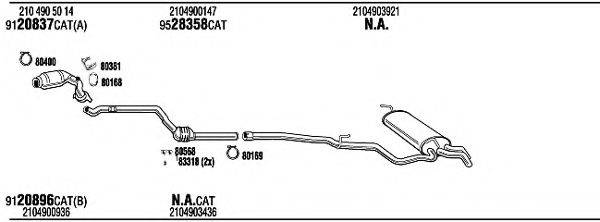 WALKER MBT12642 Система випуску ОГ