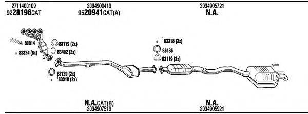 WALKER MBT16718 Система випуску ОГ