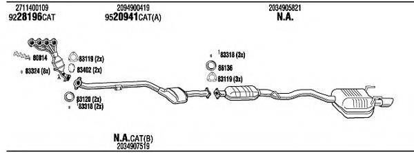 WALKER MBT17131 Система випуску ОГ