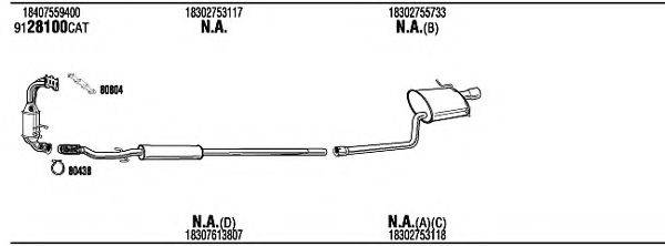 WALKER MNK33053 Система випуску ОГ