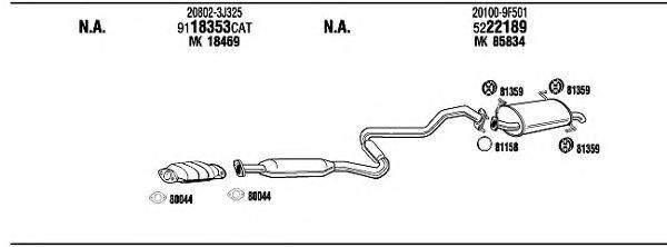 WALKER NI65075A Система випуску ОГ