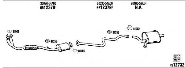 WALKER NI80431 Система випуску ОГ