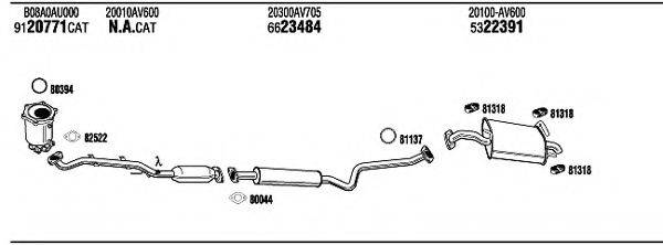 WALKER NIH23186B Система випуску ОГ