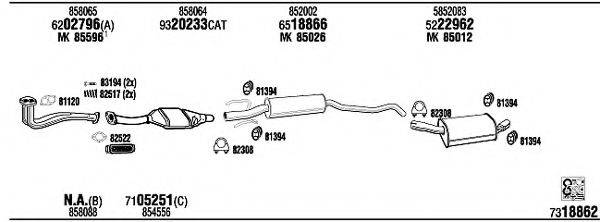 WALKER OP30158 Система випуску ОГ