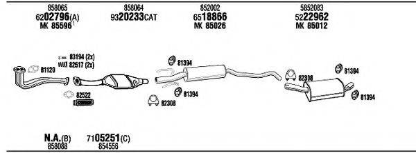 WALKER OP30179 Система випуску ОГ