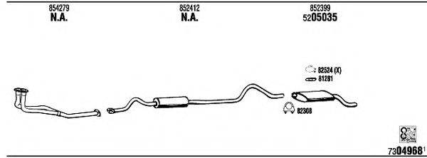 WALKER OP40401B Система випуску ОГ