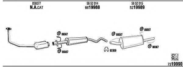 WALKER OP55135 Система випуску ОГ