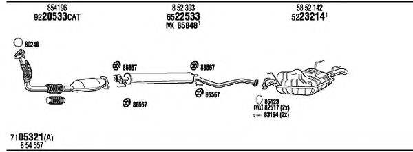 WALKER OP55178B Система випуску ОГ