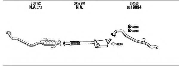 WALKER OP85008 Система випуску ОГ