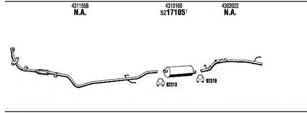 WALKER OP91003 Система випуску ОГ