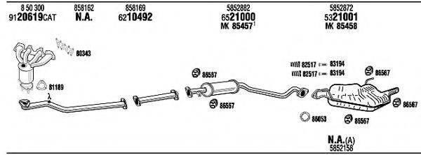 WALKER OPH05914CA Система випуску ОГ