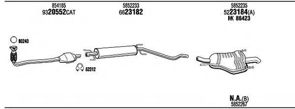 WALKER OPH09712B Система випуску ОГ